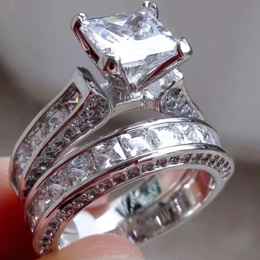 925 STERLING SILVER STAMPED WEDDING RING